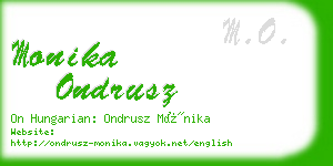 monika ondrusz business card